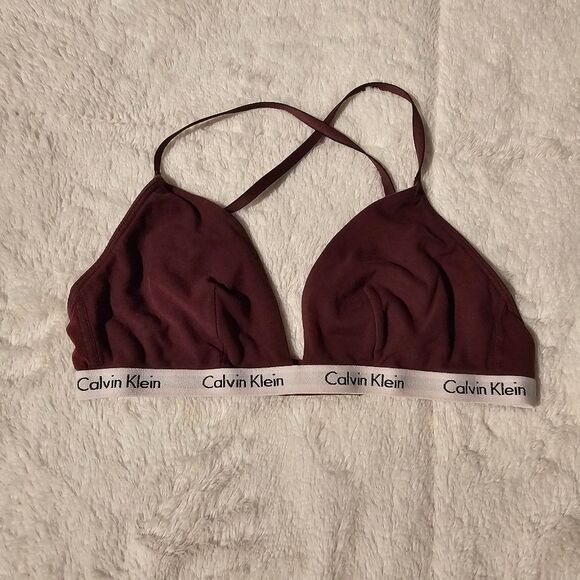 Calvin Klein Women's Modern Cotton Unlined Triangle Bralette Size 32B - Picture 3 of 4